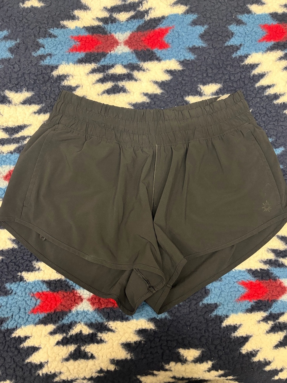 aerie black Athletic Shorts with Elastic Waist